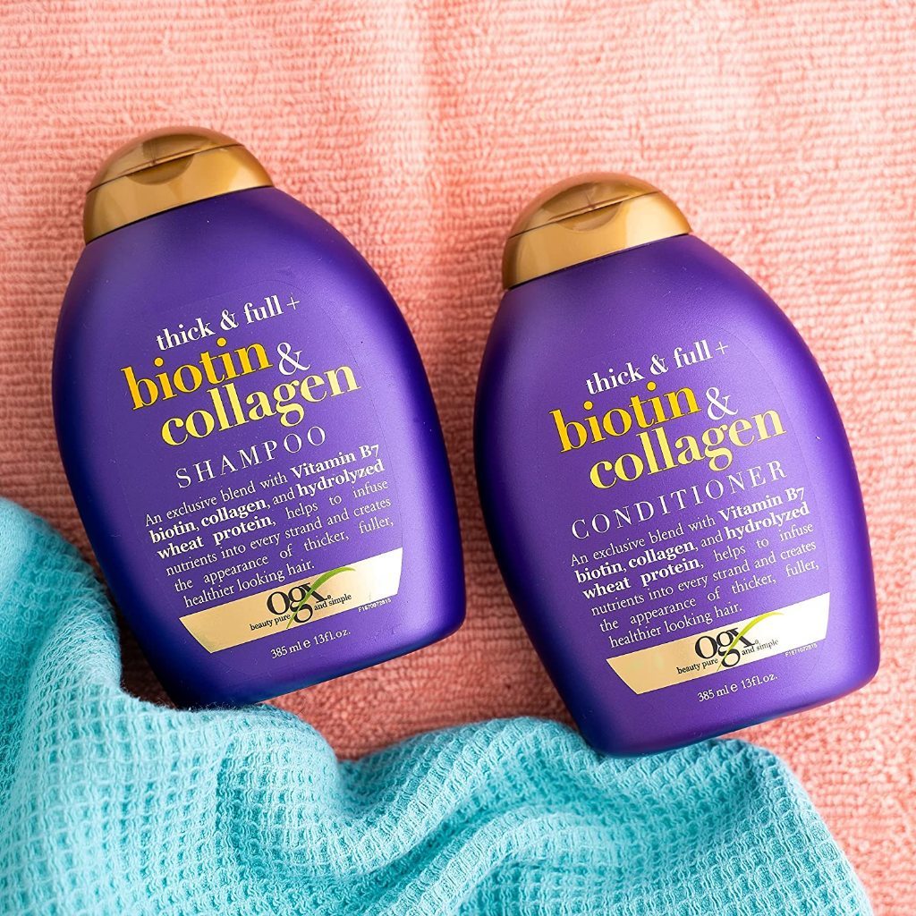 OGX Thick & Full + Biotin & Collagen Volumizing Shampoo Conditioner