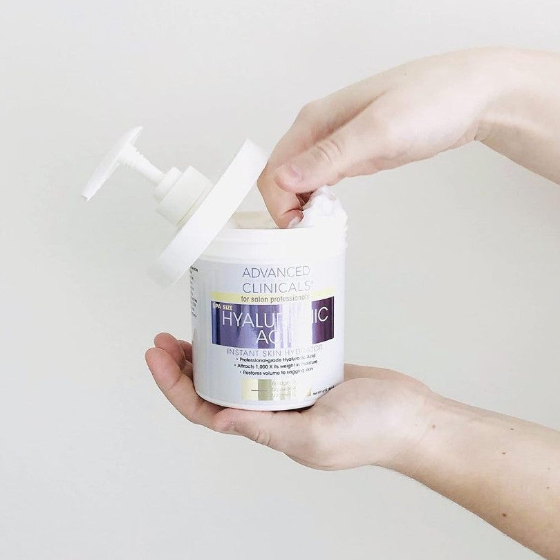 Advanced Clinicals Hyaluronic Acid Body Lotion & Face Moisturizer