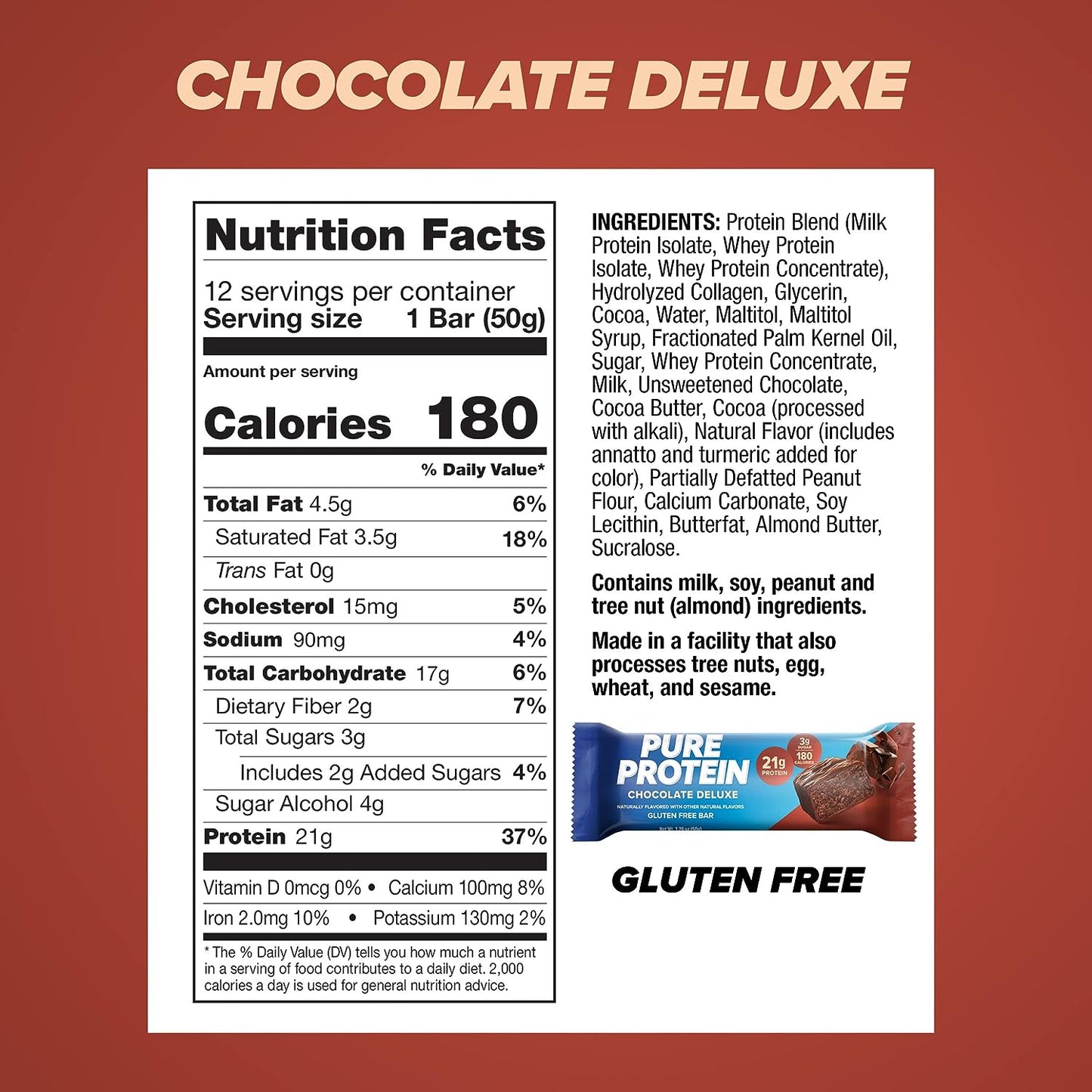 Pure Protein Bar - Chocolate Deluxe (Box of 12)