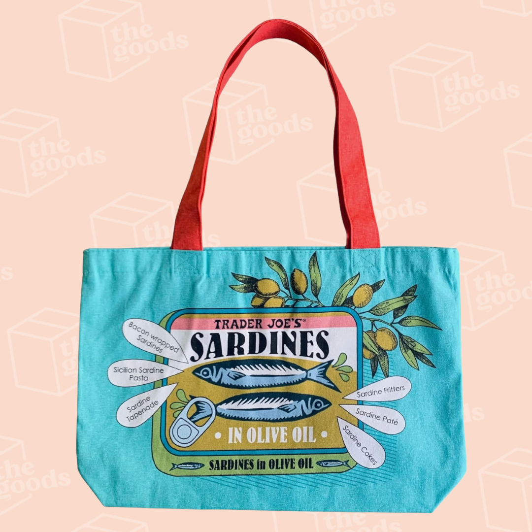 Trader Joe's Reusable Shopping Bag - Sardines