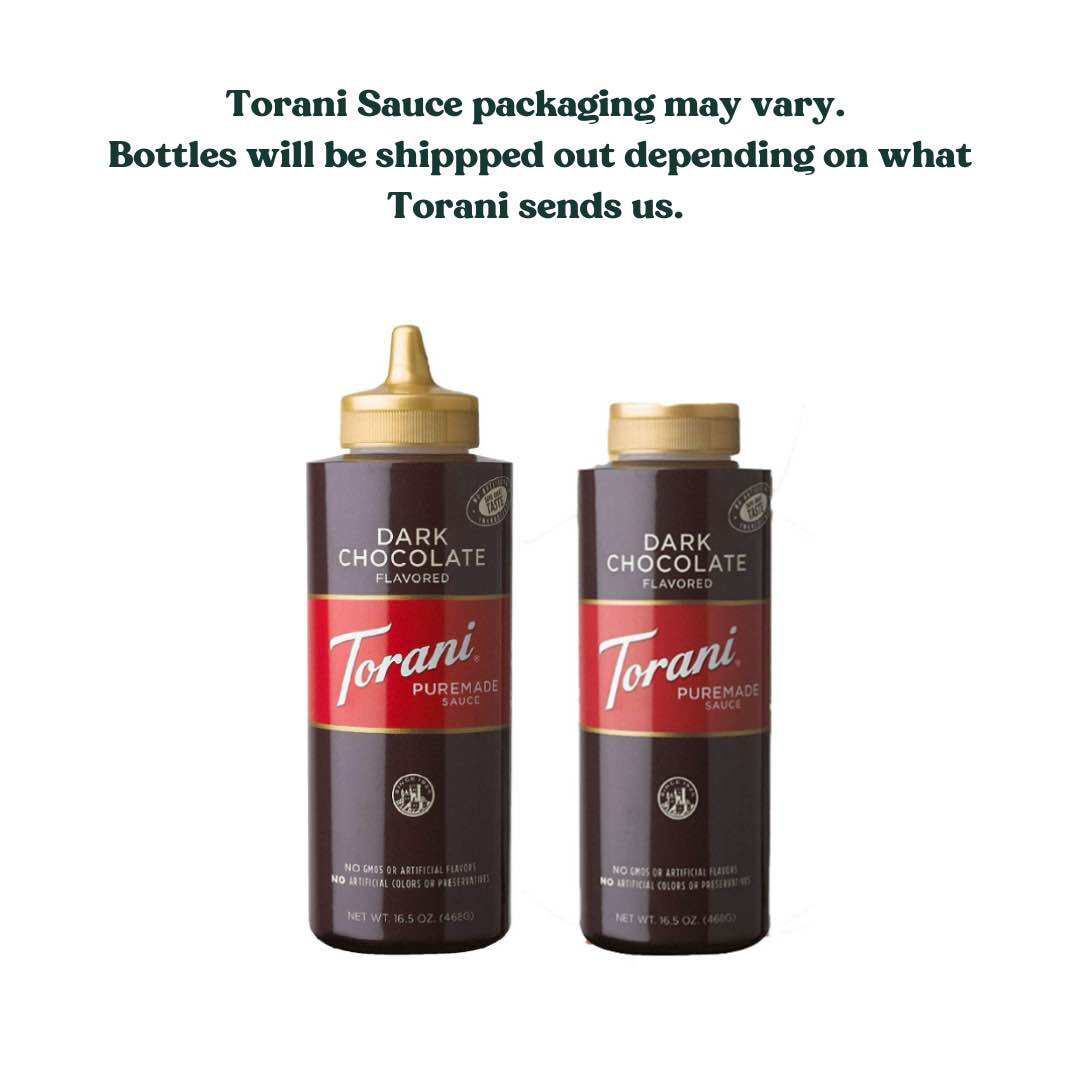 Torani Puremade Caramel, White Chocolate, Dark Chocolate Sauce for Coffee