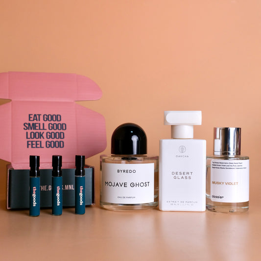 Byredo Mojave Ghost Discovery Set - Oakcha Desert Glass, Dossier Musky Violet Decants