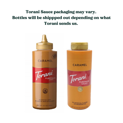 Torani Puremade Caramel, White Chocolate, Dark Chocolate Sauce for Coffee