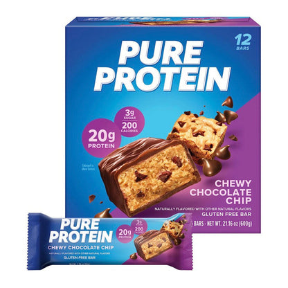 Pure Protein Bar - Chocolate Deluxe, Peanut Butter, Chewy Chocolate Chip, Mint Chocolate, Lemon Cake