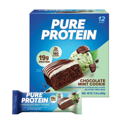 Pure Protein Bar - Chocolate Deluxe, Peanut Butter, Chewy Chocolate Chip, Mint Chocolate, Lemon Cake