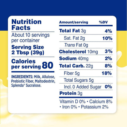 Splenda Reduced Calorie Sweetened Condensed Milk, No Sugar Added