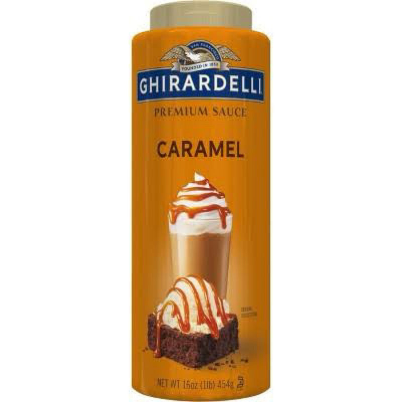 Ghirardelli Professional Premium Sauce Caramel, Dark Chocolate, White Chocolate for Coffee Syrup