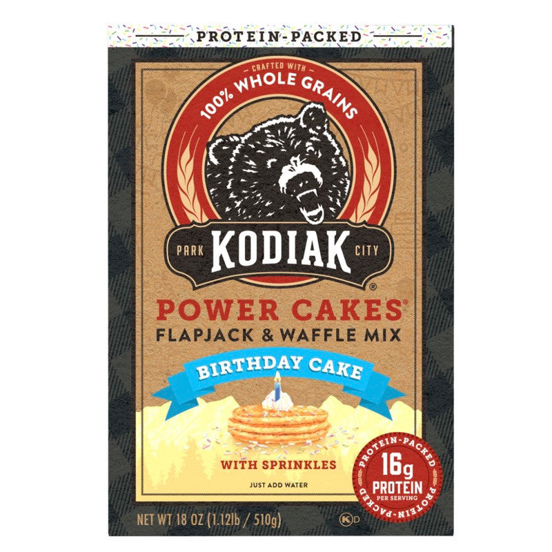 Kodiak Power Cakes Flapjack and Waffle Mix Protein Pancake Buttermilk Chocolate Chip