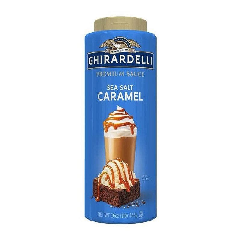 Ghirardelli Professional Premium Sauce Caramel, Dark Chocolate, White Chocolate for Coffee Syrup