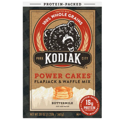 Kodiak Power Cakes Flapjack and Waffle Mix Protein Pancake Buttermilk Chocolate Chip