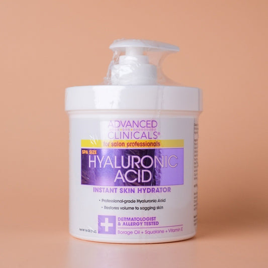 Advanced Clinicals Hyaluronic Acid Body Lotion & Face Moisturizer