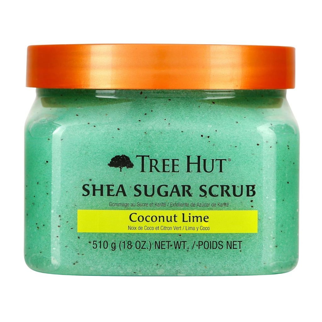 Tree Hut Shea Sugar Scrub - Moroccan Rose, Coconut Lime, Boba Milk Tea, Iced Coffee, Strawberry