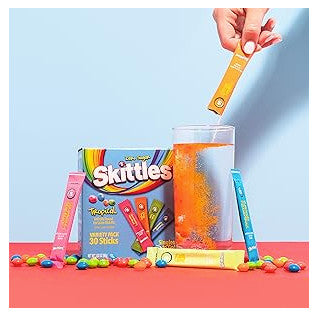 Skittles Singles To Go Variety Pack, Watertok Powdered Drink Mix - Tropical, Wild Berry, Original