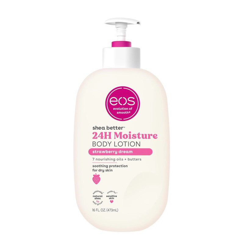 EOS Shea Better Body Lotion - Vanilla Cashmere, Strawberry Dream, Jasmine Peach, Fresh & Cozy