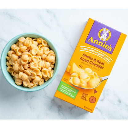 Annie’s Real Aged Cheddar Shells Macaroni & Cheese Dinner with Organic Pasta