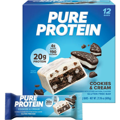 Pure Protein Bar - Chocolate Deluxe, Peanut Butter, Chewy Chocolate Chip, Mint Chocolate, Lemon Cake