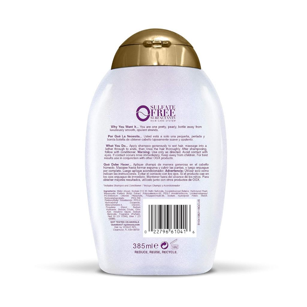 OGX Smoothing + Liquid Pearl Shampoo