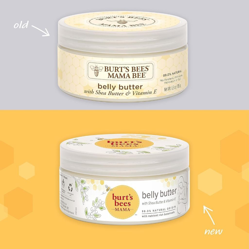 Burt's Bees Mama Belly Butter, Stretch Mark Cream for Pregnancy