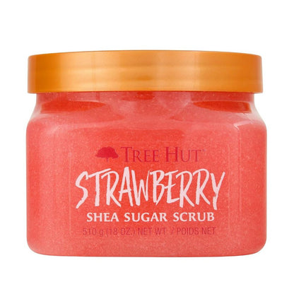 Tree Hut Shea Sugar Scrub - Moroccan Rose, Coconut Lime, Boba Milk Tea, Iced Coffee, Strawberry