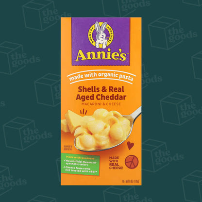 Annie’s Real Aged Cheddar Shells Macaroni & Cheese Dinner with Organic Pasta