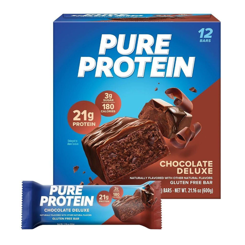 Pure Protein Bar - Chocolate Deluxe, Peanut Butter, Chewy Chocolate Chip, Mint Chocolate, Lemon Cake