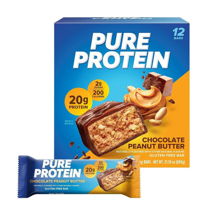 Pure Protein Bar - Chocolate Deluxe, Peanut Butter, Chewy Chocolate Chip, Mint Chocolate, Lemon Cake