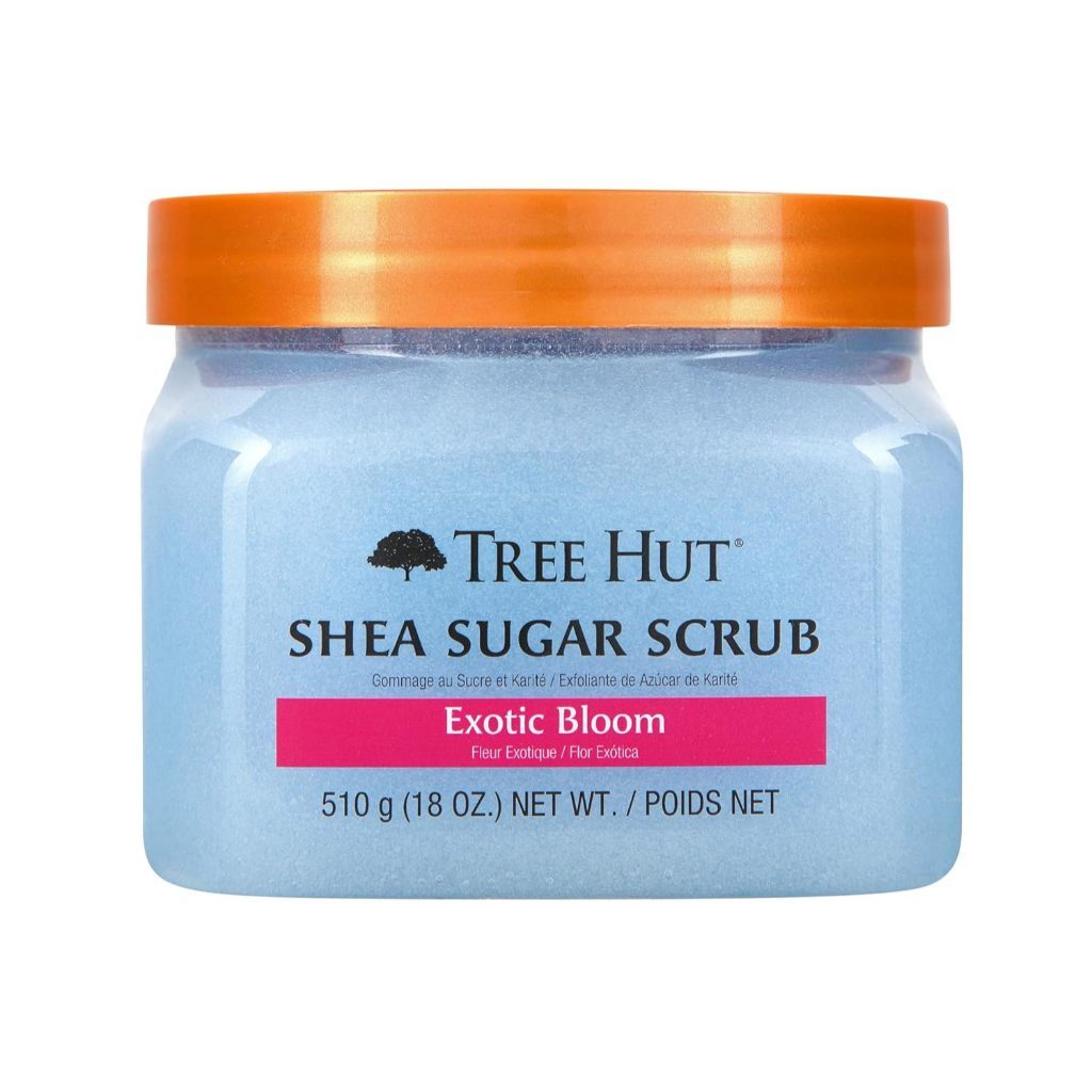 Tree Hut Shea Sugar Scrub - Moroccan Rose, Coconut Lime, Boba Milk Tea, Iced Coffee, Strawberry