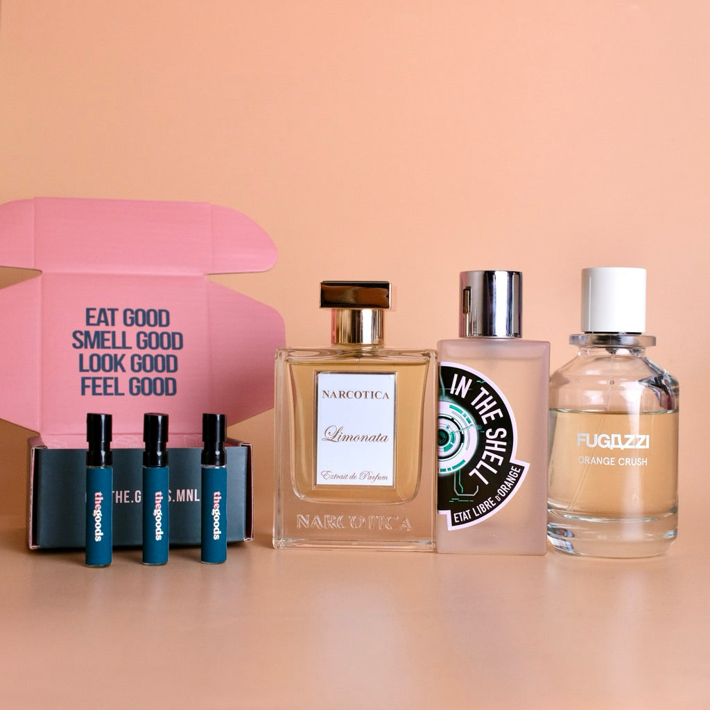Fresh Citrus Perfume Discovery Set - Etat Libre d'Orange Ghost in the Shell, Fugazzi Orange Crush