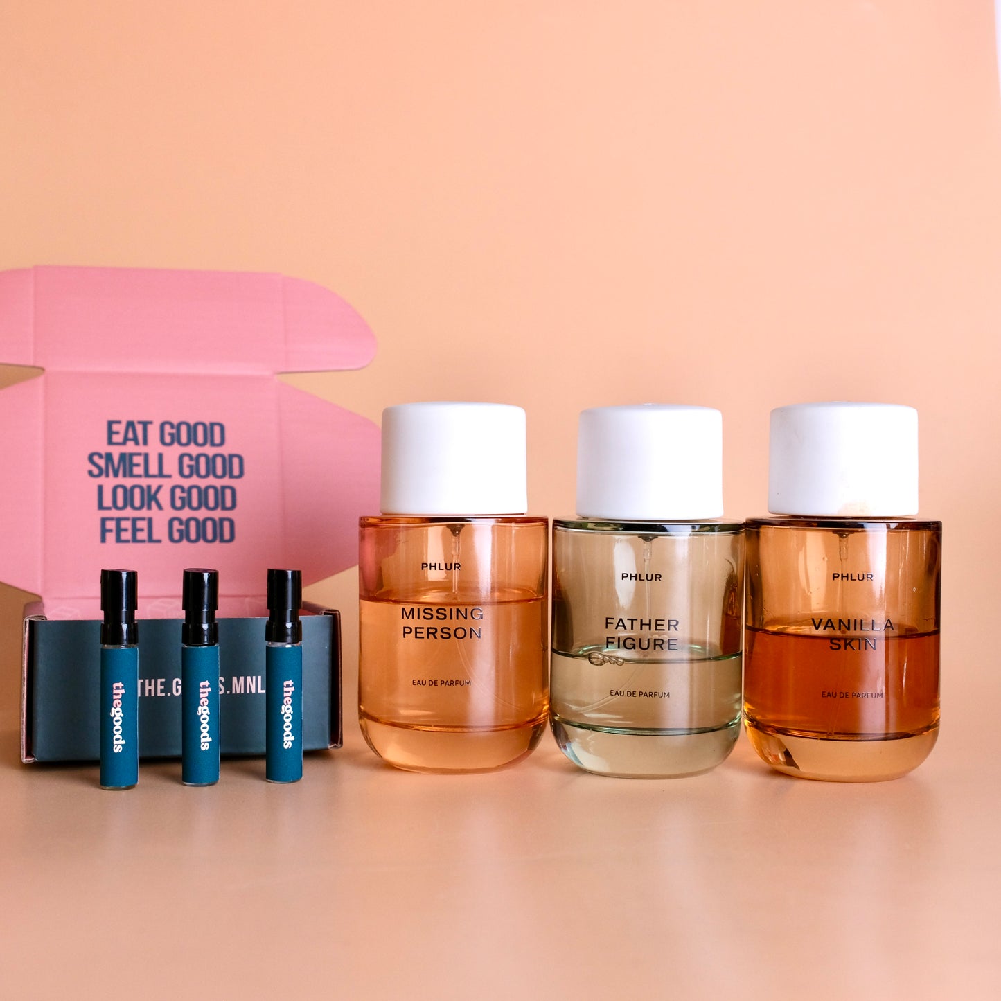 Phlur Discovery Set - Father Figure, Missing Person, Vanilla Skin EDP Decant